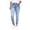 *Blue, variant on VBVC Women's Drawstring Stretch Denim Joggers,High Waist Pull On Cropped Jeans For Women,Ladies Light Wash Skinny Pants with Pockets,Blue,S-2XL
