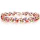 thumbnail image 1 of Rose y Oro Transparente Plateó Las Pulseras Mujer Coloreadas Brazalete del Tenis de Zirconia Cúbica Coloreada Brazalete de Forma de Trigo Xtellar, 1 of 4
