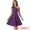 Dark Purple, variant on DARING DIVA Halloween Costume Bow One Shoulder with Pockets Swing Dress XS Black