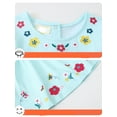 thumbnail image 5 of Emy Dola Toddler Girl's Dresses Easter Cotton Ruffle Sleeve Jersey Dress 2-8 Years A-Line Embroidery Casual Summer Sundress, 5 of 6
