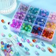 thumbnail image 5 of 360pcs 12 colors Spray Painted Glass Beads Strands Round Two Tone Mixed color 8mm Hole: 1.3~1.6mm about 30pcs/color 1box, 5 of 6