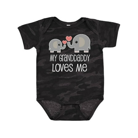 

Inktastic Grandaddy Loves Me Grandchild Gift Baby Boy or Baby Girl Bodysuit
