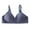 Blue, variant on Women Bras Women's Daily Adjustable Underwear Gathered Thin Bra No Underwire 38-44