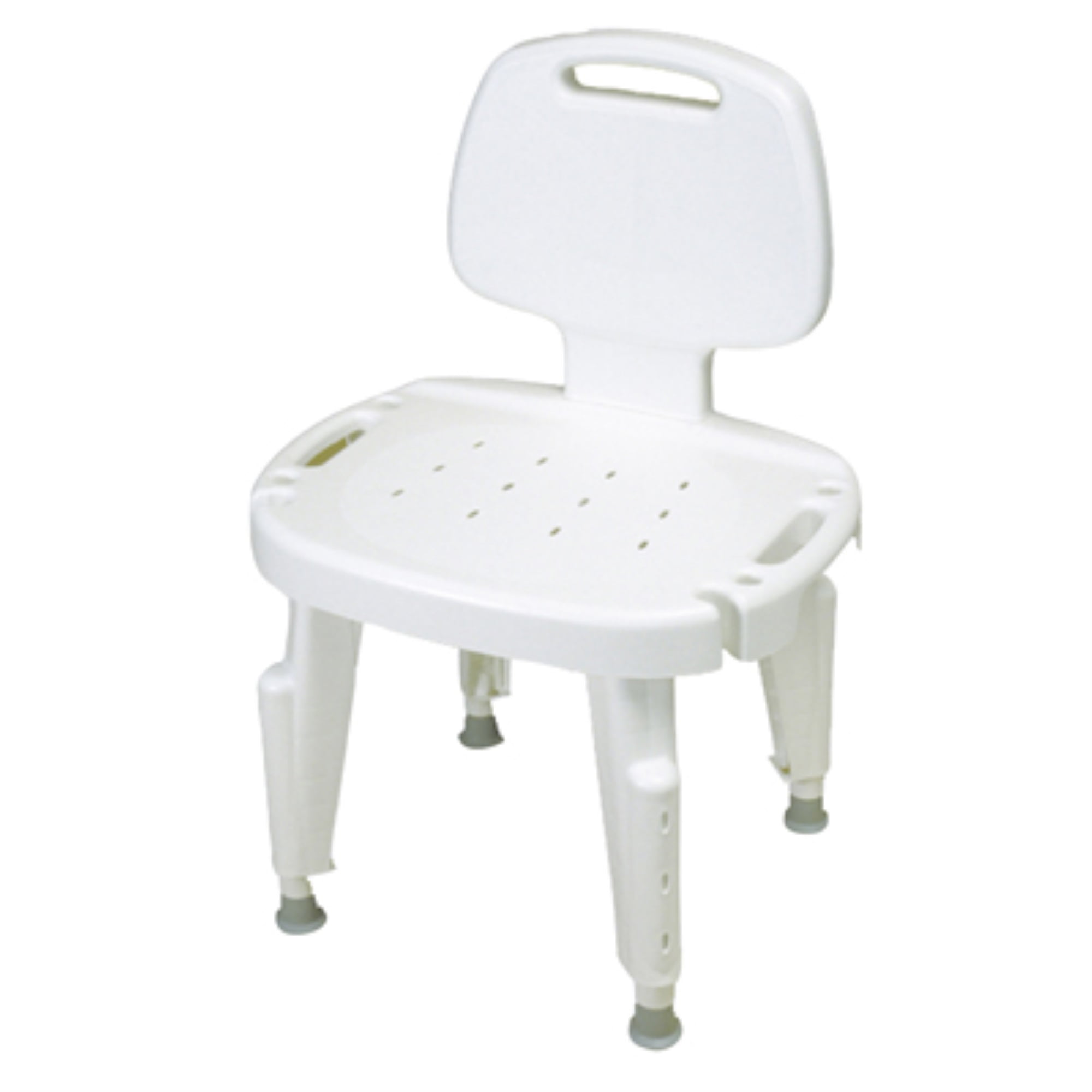 Adjustable shower seat with back