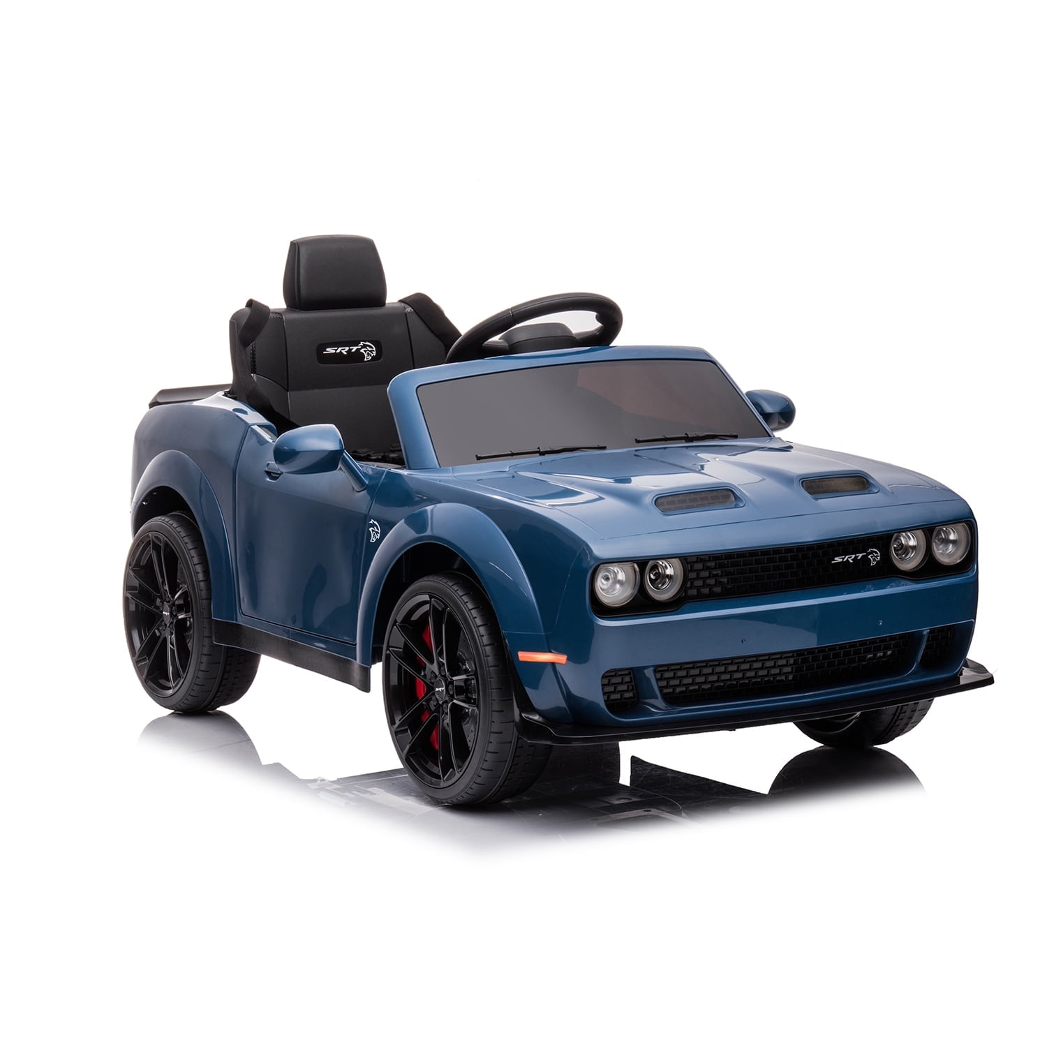 CIPACHO 12V Electric Cars for Kids, Licensed DODGE Challenger Ride On Car, Remote Control Truck Car for Boys Girls, Battery Powered Kids' Vehicles with LED Lights, Blue CIPACHO 12V Electric Cars for Kids, Licensed DODGE Challenger Ride On Car, Remote Control Truck Car for Boys Girls, Battery Powered Kids' Vehicles with LED Lights, Blue
