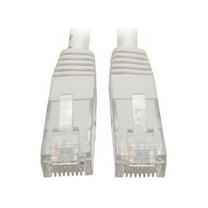 Tripp Lite 25ft Cat6 Gigabit Molded Patch Cable RJ45 M/M 550MHz 24AWG White