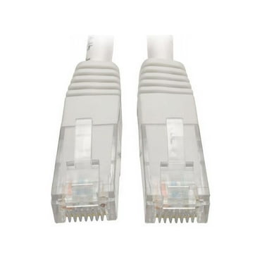 Tripp Lite 25ft Cat6 Gigabit Molded Patch Cable RJ45 M/M 550MHz 24AWG White