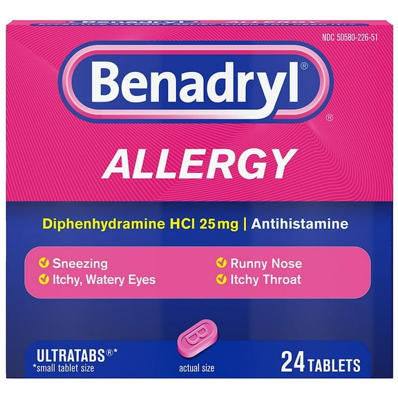 Benadryl Allergy Ultratabs Tablets24.0 ea(pack of 1)