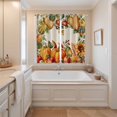 thumbnail image 3 of Curtains 63 Inch Length 2 Panels, Thanksgiving Grommets Window Treatment Curtain, Harvest Autumn Pumpkin Sunflower Fall Thermal Curtains Drapes for Living Room/Bathroom, 3 of 9