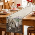 thumbnail image 5 of Table Runner - 120 Inch Long, Vintage Flowers Kitchen Dining Table Runner Dresser Scarves, Birds Retro Art Elegant Farmhouse Farmhouse Decor for Coffee Tables Wedding Party Banquet, 5 of 8