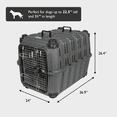 thumbnail image 3 of Mammoth Guardian Strong and Durable 36 inch Plastic Dog Kennel, Gray, 3 of 7