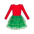 thumbnail image 2 of Girls Dress Christmas Tree Long Sleeve New Year Party Dress 12 Years, 2 of 7