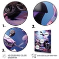 thumbnail image 3 of Designart "Sporty Speedster Purple Scooter" Scooter Floater Framed Canvas Wall Art, 3 of 7