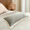 thumbnail image 4 of Lilixerw Flower Lace Pattern Pillow Cover,Decorative Microfiber Pillowcase,29.1 x 18.8 inch, 4 of 6