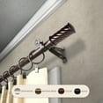 thumbnail image 5 of InStyleDesign Handle Adjustable Curtain Rod Satin Nickel 66 to 120 inches Silver Finish, 5 of 5