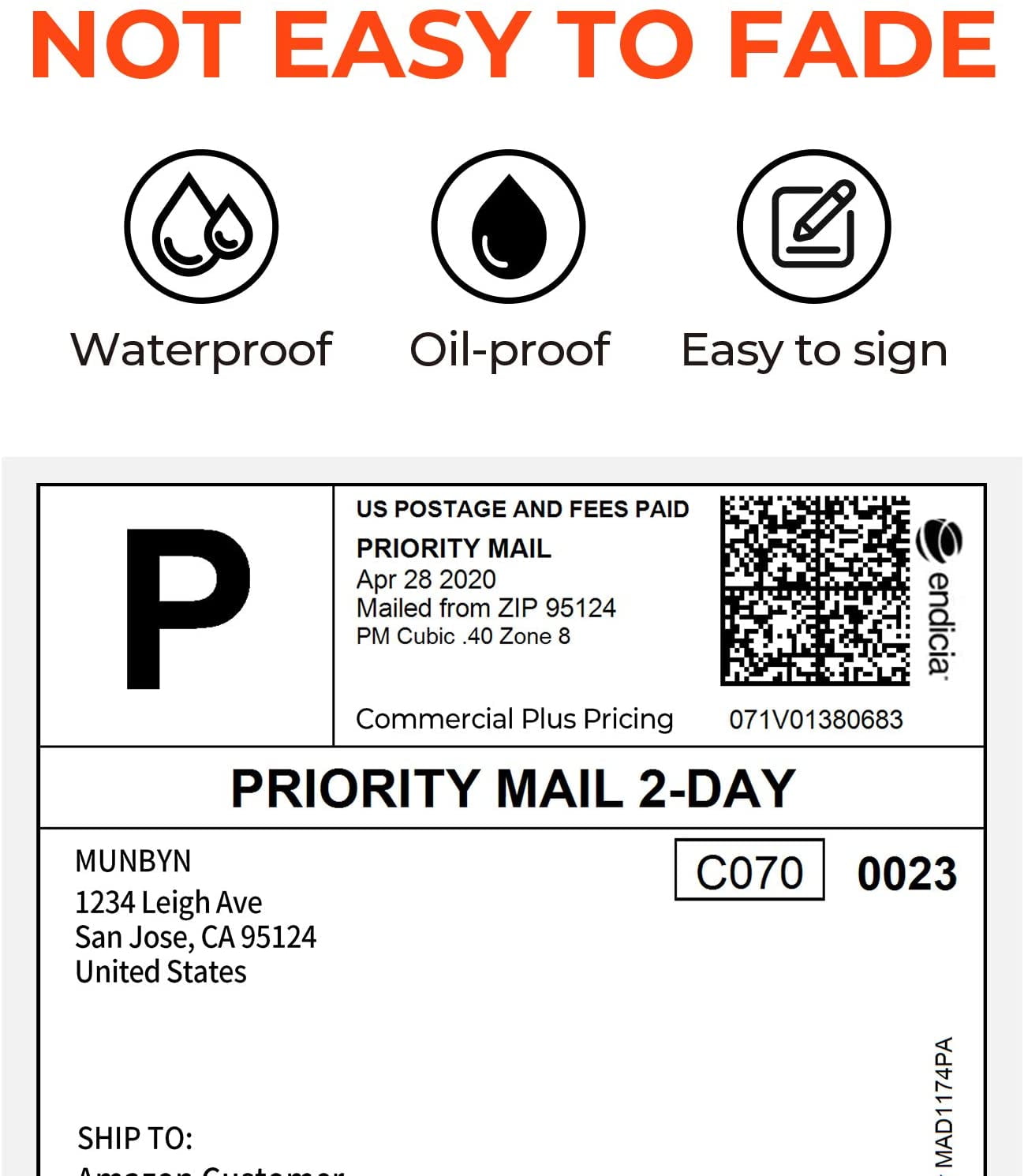 ProLine® 500 Labels Per Roll ZEBRA Eltron Compatible Address/Shipping Direct Thermal Labels 4" x 6" (20 Rolls)