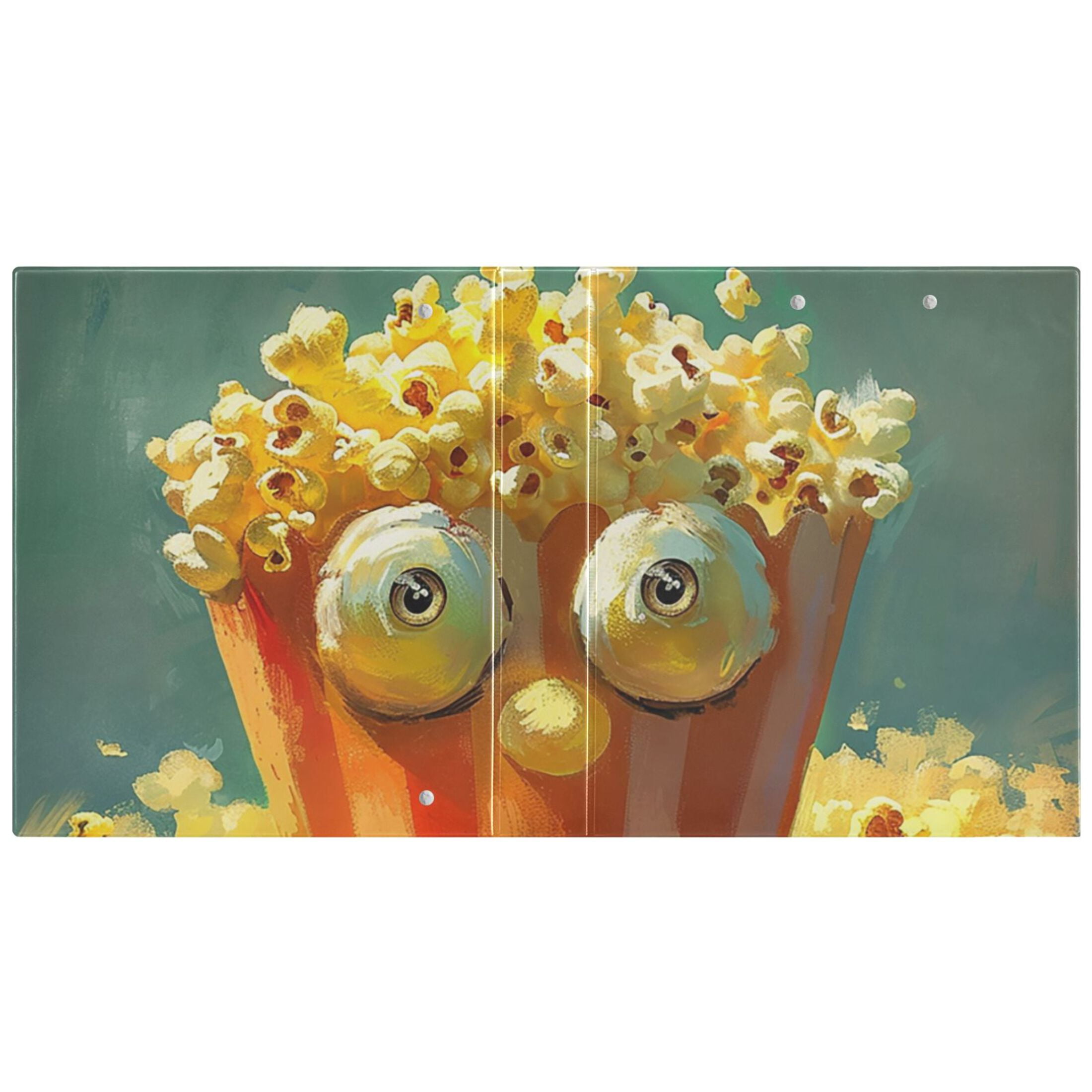 Popcorns 3 Ring Binders 1.5 inch Hardcover File Folders with Interior Pockets A4 Size Organizer for School Office Hospital