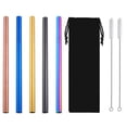 thumbnail image 1 of Shisuyan Multipurpose Straws Golden 1 Set 8.5x0.5x0.5in, 1 of 8