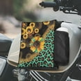 thumbnail image 2 of Uorisanigo Snowmobile ATV Tank Saddlebags with Bottle Holder Sunflower Leopard Print Motorcycle Gas Tank Saddle Bag Cargo Pouch Storage for Polaris Sportsman 450 570 850 1000, 2 of 7