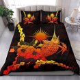 thumbnail image 1 of Marshall Islands Polynesian Bedding Set - Swordfish With Hibiscus, 1 of 6