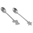 thumbnail image 1 of 16 piezas de cucharas de café de acero inoxidable para Navidad, cuchara de postre, vajilla, regalos de Año Nuevo, plata, 1 of 5