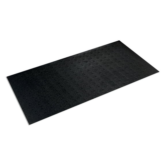 SuperMats - Bike Mat - Standard Quality Dense Foam Vinyl - Fitness Equipment Mat, Black, 30" x 60"