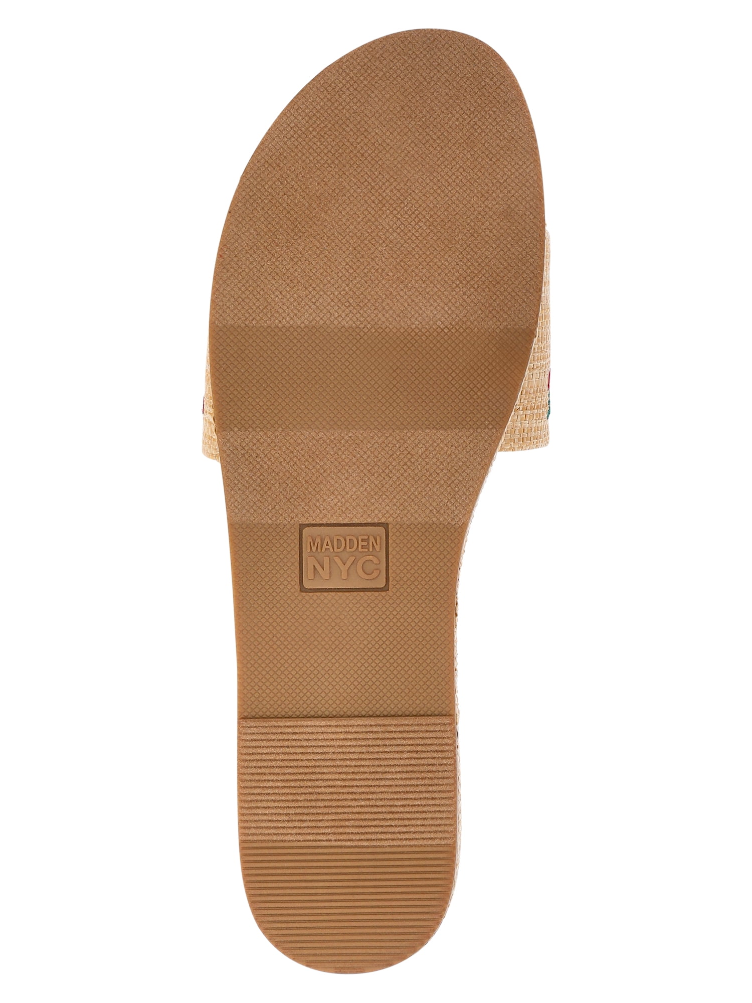Madden NYC Women's Raffia Slide Sandals