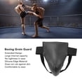 thumbnail image 4 of Boxing Groin Guard Shield PU Shock Resistance Protective Boxing Training Groin Protector Black, 4 of 8