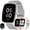 SILVER, variant on Smart Watch for Men, 1.83" HD Touchscreen, Bluetooth Calling (Answer/Make Calls), 100+ Sports Modes, 10-Day Standby, IP68 Waterproof, Fitness Tracker Compatible with Android & iPhone (3 Strap)