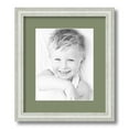 thumbnail image 1 of ArtToFrames 12x14 Matted Picture Frame with 8x10 Single Mat Photo Opening Framed in 1.25 Off White Wash on Ash and 2 Basil Mat (FWM-4098-12x14), 1 of 8