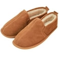 thumbnail image 2 of Eastern Counties Leather Mens Sheepskin Lined Soft Suede Sole Slippers, 2 of 2