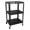 Value Brand Welded Utility Cart, Black 3KXV6