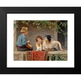 thumbnail image 2 of Eugen von Blaas 18x15 Black Modern Framed Museum Art Print Titled - The Mandolinist, 2 of 5
