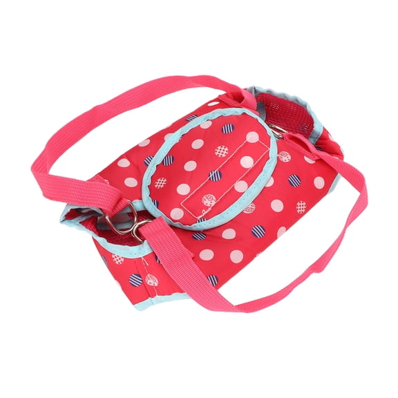 Breathable Dog Lift Sling Support Harness with Dual Lumbar Strips for Small Injured Pets Rose Red S
