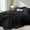 Black, variant on Queen Comforter Set Emerald Green - Bed in a Bag Queen Size 7 Pieces, Soft Bedding Set for All Seasons, Christmas Premium Queen Comforter Set with Comforter, Sheets, Pillowcases & Shams