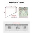 thumbnail image 6 of Easter Eggs Swag Valances for Windows, Spring Watercolor Bunny Flower Green Rod Pocket Sheer Valances for Small Windows, Swag Toppers Light Filtering for Kitchen Living Room 2 Panels 36''x36'', 6 of 6