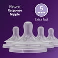 thumbnail image 3 of Philips Avent Natural Response Nipples, Extra Fast Flow (Flow 5), 4-Pack, SCY965/04, 3 of 12