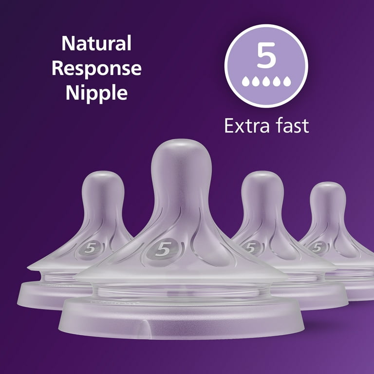 Philips Avent Natural Nipple Fast Flow 6 Pack