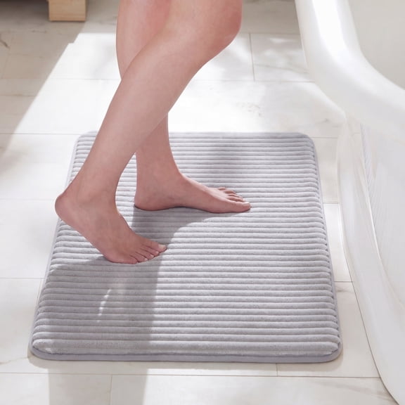 BrylaneHome Memory Foam Bath Mat