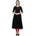 thumbnail image 5 of Bimba Womens Designer Ethnic Kurti Flared Anarkali Kurta Dress With Tassele, 5 of 9