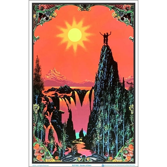 Garden of Eden Black Light Poster 23 x 35