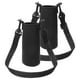 thumbnail image 1 of Uxcell 2Pcs 12 oz funda de botella de agua aislada de neopreno con correa, negro, 1 of 6