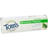 Tom's of Maine Natural Wicked Fresh Fluoride Totohpaste Spearmint Ice 4.70 oz (Pack of 6)