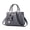 Light Grey, variant on Women's PU Leather Satchel Bag, Cute Bow Top Handle Shoulder Tote, Green, 1pc