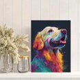 thumbnail image 2 of Colorful Dog Portrait Canvas Print, Wall Art for Living Room Bedroom Office Den Hallway, 2 of 8