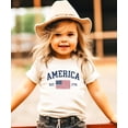 thumbnail image 5 of America Est 1776 Patriotic Shirt for Men Women Kids Family Matching 4th of July American Flag Tee Natural Shirt Youth Large, 5 of 7