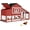 Red, variant on Chicken Coop Mobile Chicken House On Wheel Outdoor Rabbit Hutch for 2-4 Chickens 67"(Brown)
