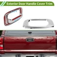 thumbnail image 3 of Cubierta de manija de puerta exterior para Chevy Silverado 1500 1999-2006, tono plateado electrochapado ABS, 1 juego, 3 of 7