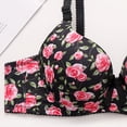 thumbnail image 4 of Aofany Underwire Bras For Women Push-Up Flower Printed Supportive Comfortable Everyday Bras With Adjustable Straps, 36B-42B, 4 of 5