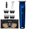 thumbnail image 2 of Men Pro Electric Hair Clippers Beard Trimmer Cutting Barber Shaving Machine, Blue, 2 of 9
